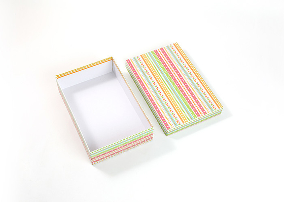 Silk Packaging Apparel Packaging Box With Lids Colorful Cardboard