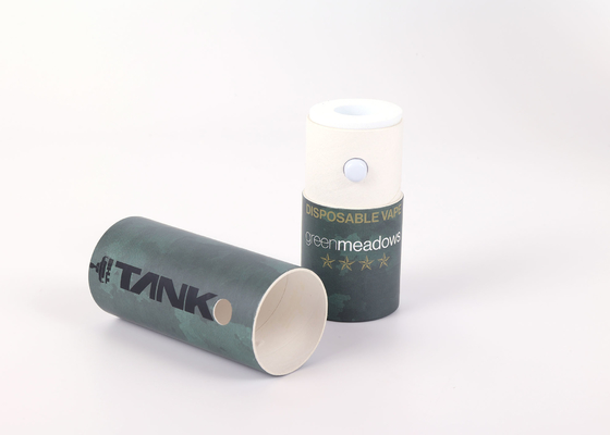 Round Shape Weed Pen Packaging Box Rigid Box Sets With Safety Lock