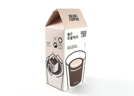 OEM Custom Cardboard Display Stand Boxes Recyclable Food Grade For Coffee