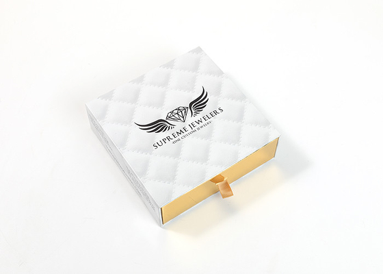 Luxury Cardboard Jewelry Packaging Box , Offest Printing Jewelry Drawer Box