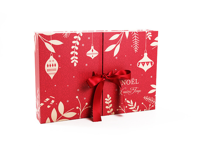 Cardboard Christmas Gift Boxes With Ribbon