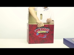 Logo tùy chỉnh Hộp đóng gói có thể gập lại Hộp thẻ giấy mờ mờ 0,35mm